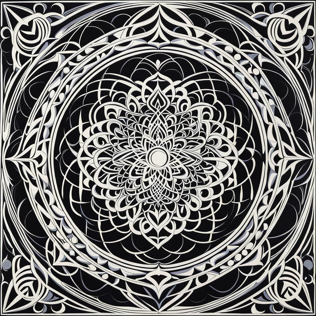 Detailed Asymmetrical Geometric Design Inspired by Abstract ...