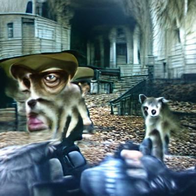 Steve Buscemi in Raccoon City Trail Cam Footage