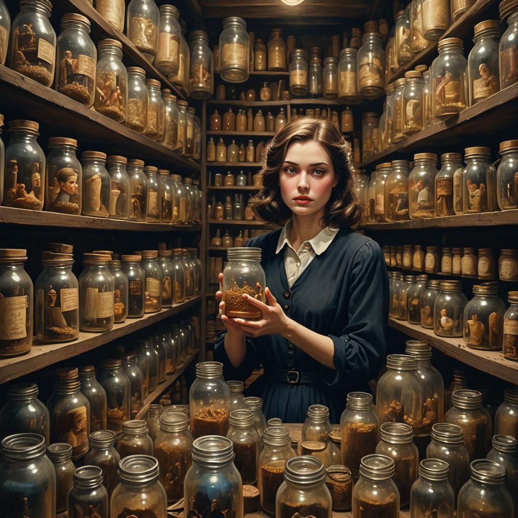 Every time a man let her down the witch shrunk him using mag...