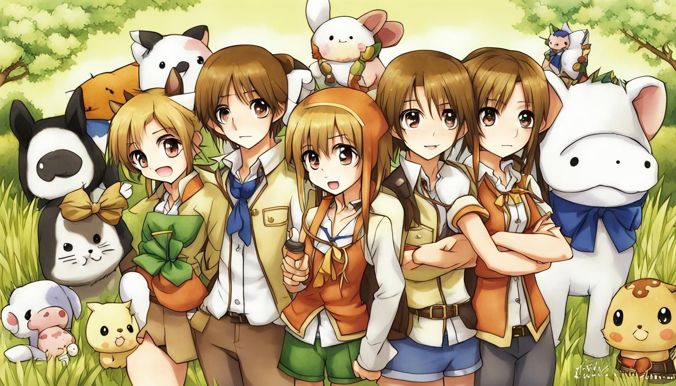 Harvest Moon Animal Parade in Anime Style