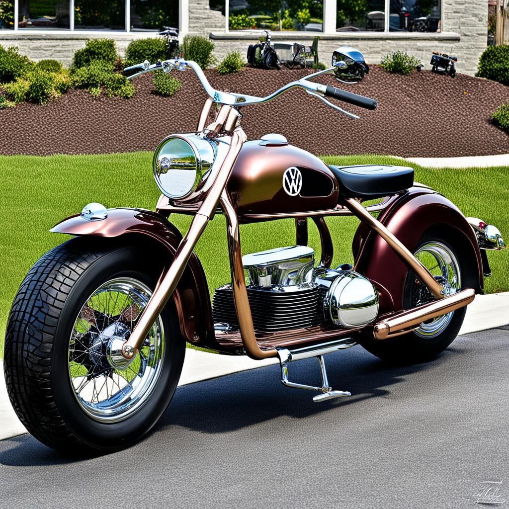 Custom VW Beetle Chopper Concept Art