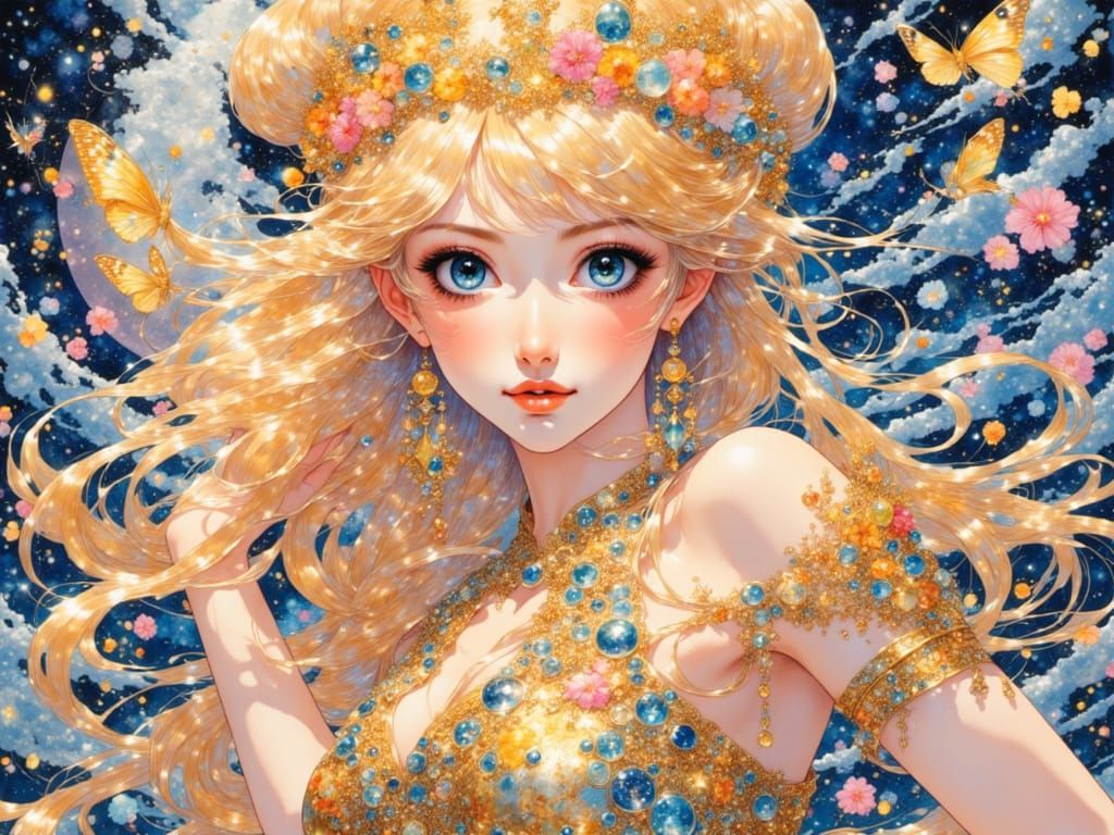 AI Generated Image with Bling Bling Style