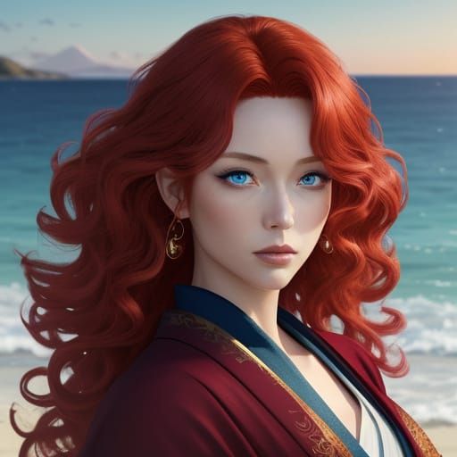 Realistic Vampire Character in Irish Landscape