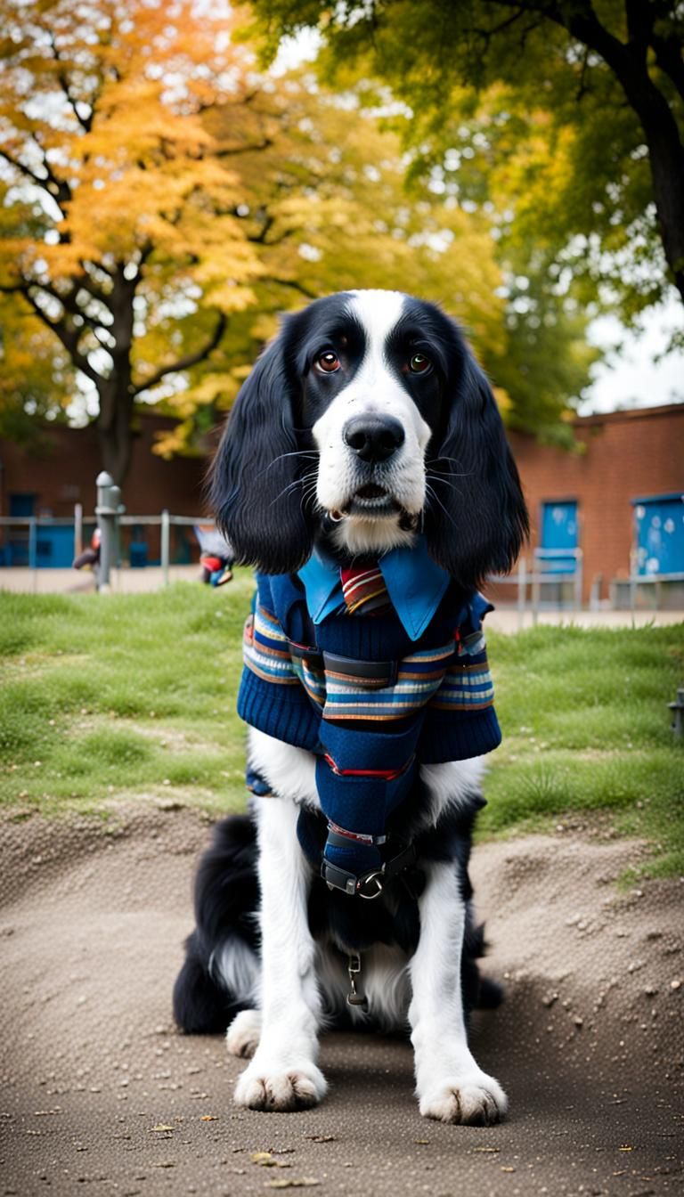 Children Playing in Schoolyard