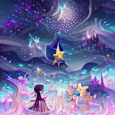 Enchanting Starscape: A Magical Realm of Stars