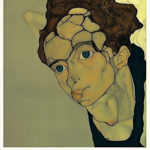 Surreal Bread Head: Egon Schiele and Studio Ghibli