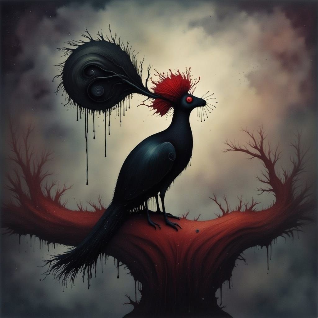 Abstract Water and Cicada Song Fusion