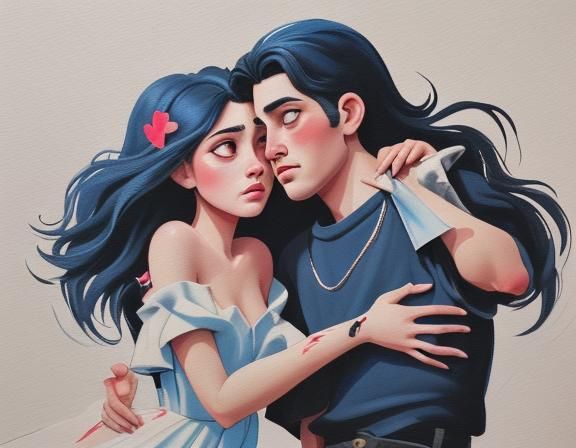 Gouache Painting Inspired by a Poem