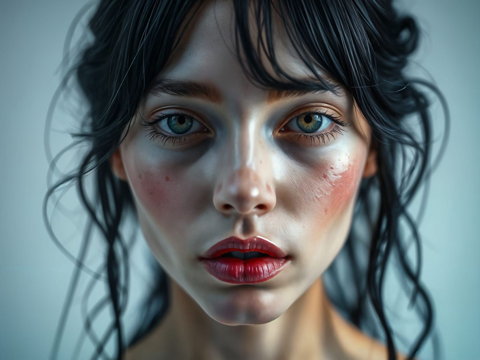 Surreal Salt Glazed Portrait of Femininity