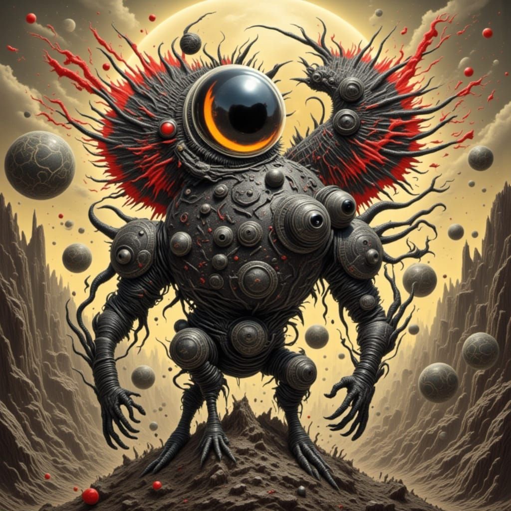 Zebra Punk Angel in Digital Art Style