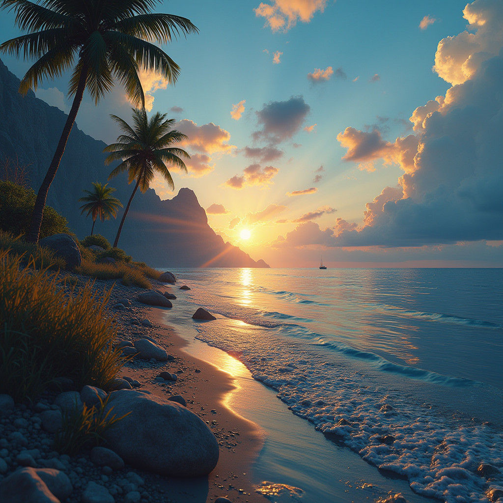 Romantic Cruise: Detailed Matte Painting in Unreal Engine