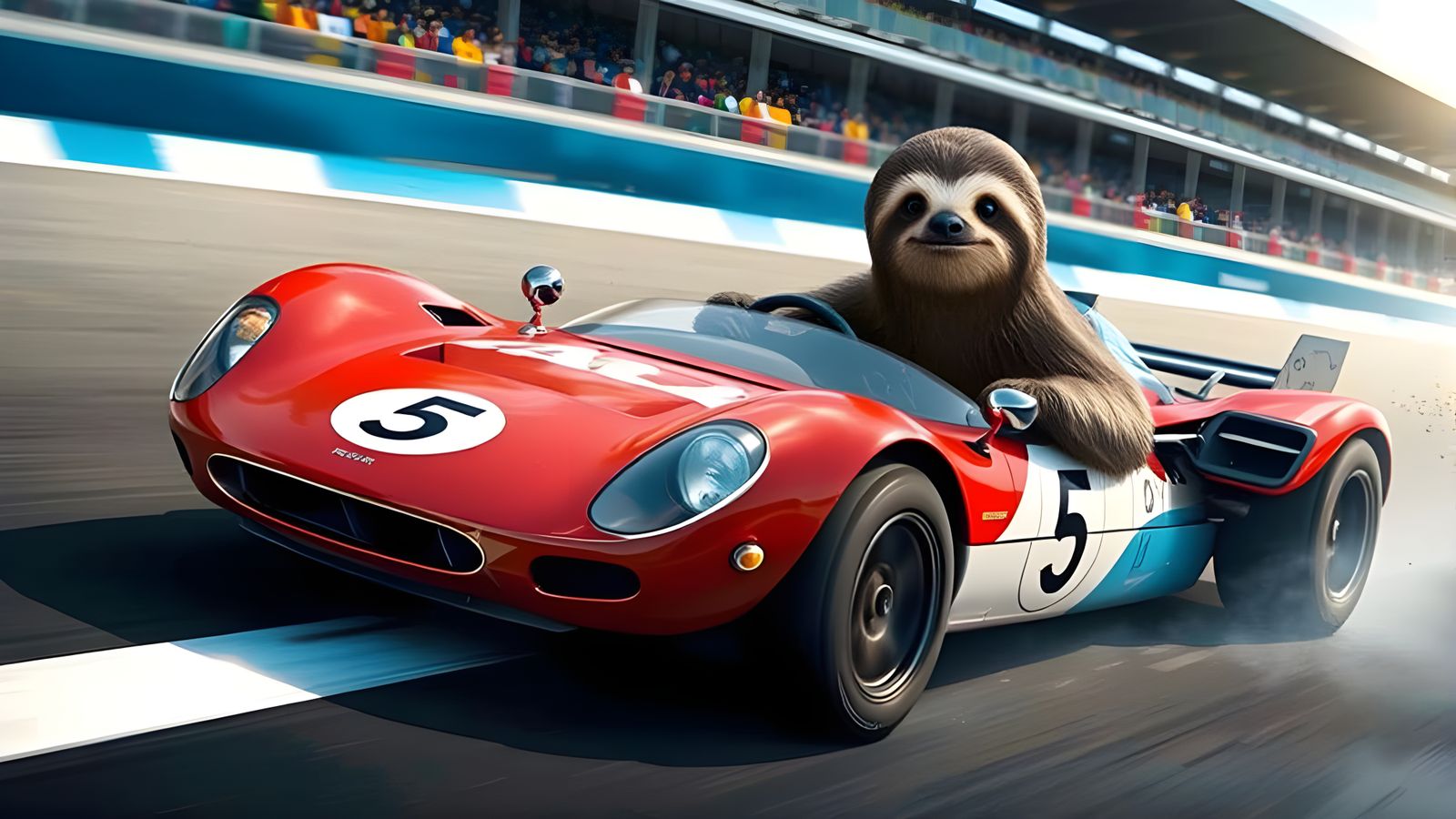 Sloth Races in High Resolution Concept Art