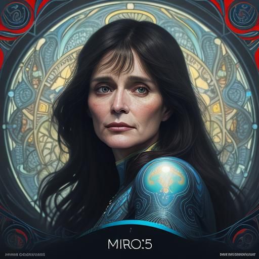 Lois Lane Portrait in Art Nouveau Style