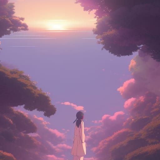 Dreamer in Vibrant Studio Ghibli Style