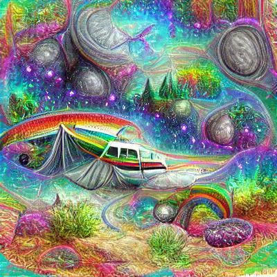 Cosmic Rainbow Bridge to Mythical Realms