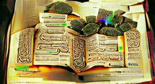 AI Image of an Open Quran