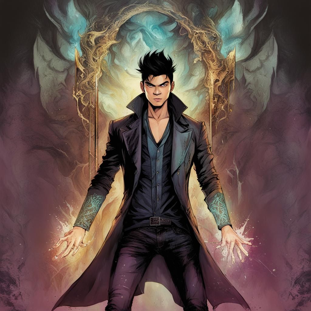Cartoon Version of Magnus Bane