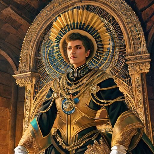 Ultrarealistic Leather in Synthwave Zentangle Style