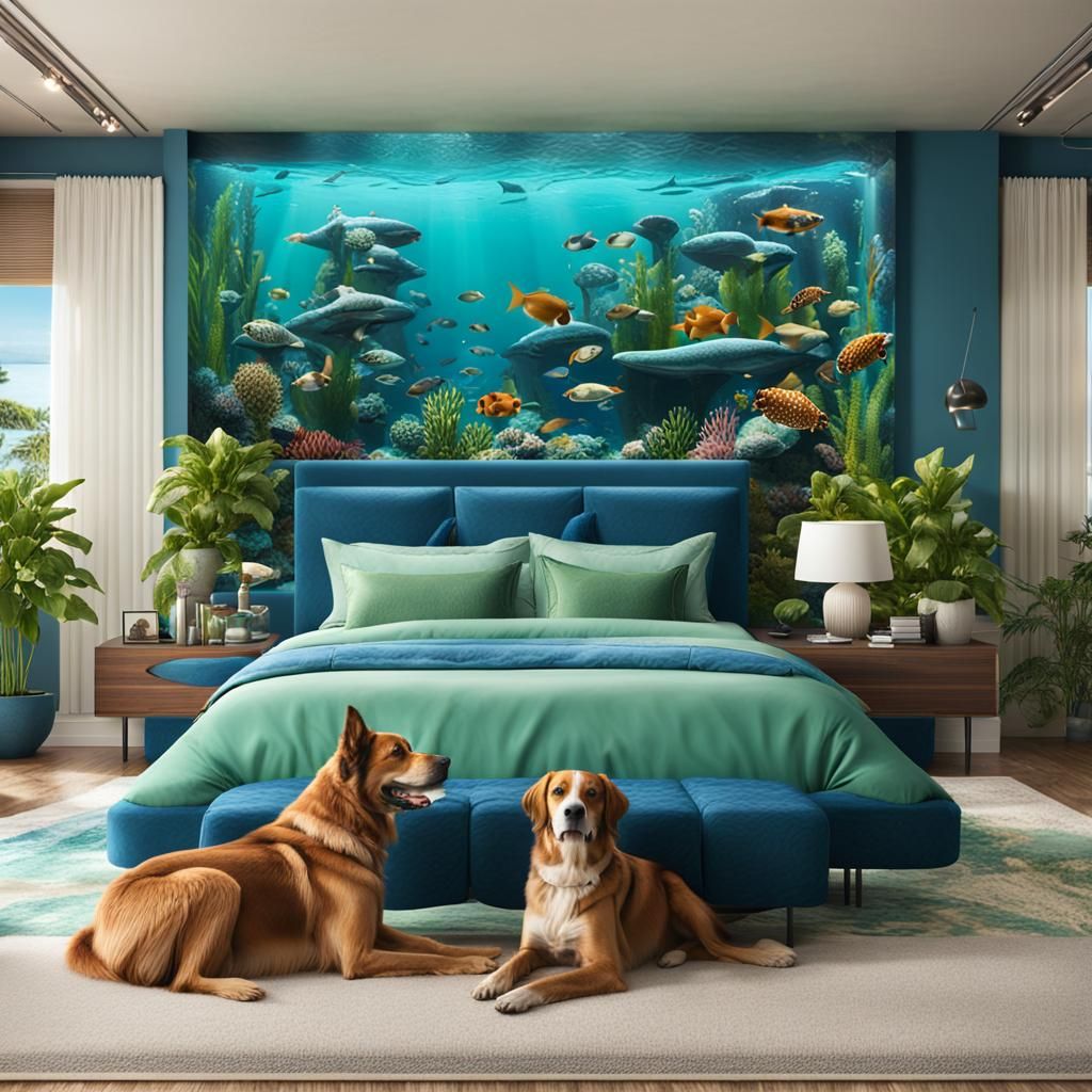 Luxury Cozy Ocean-Inspired Master Bedroom