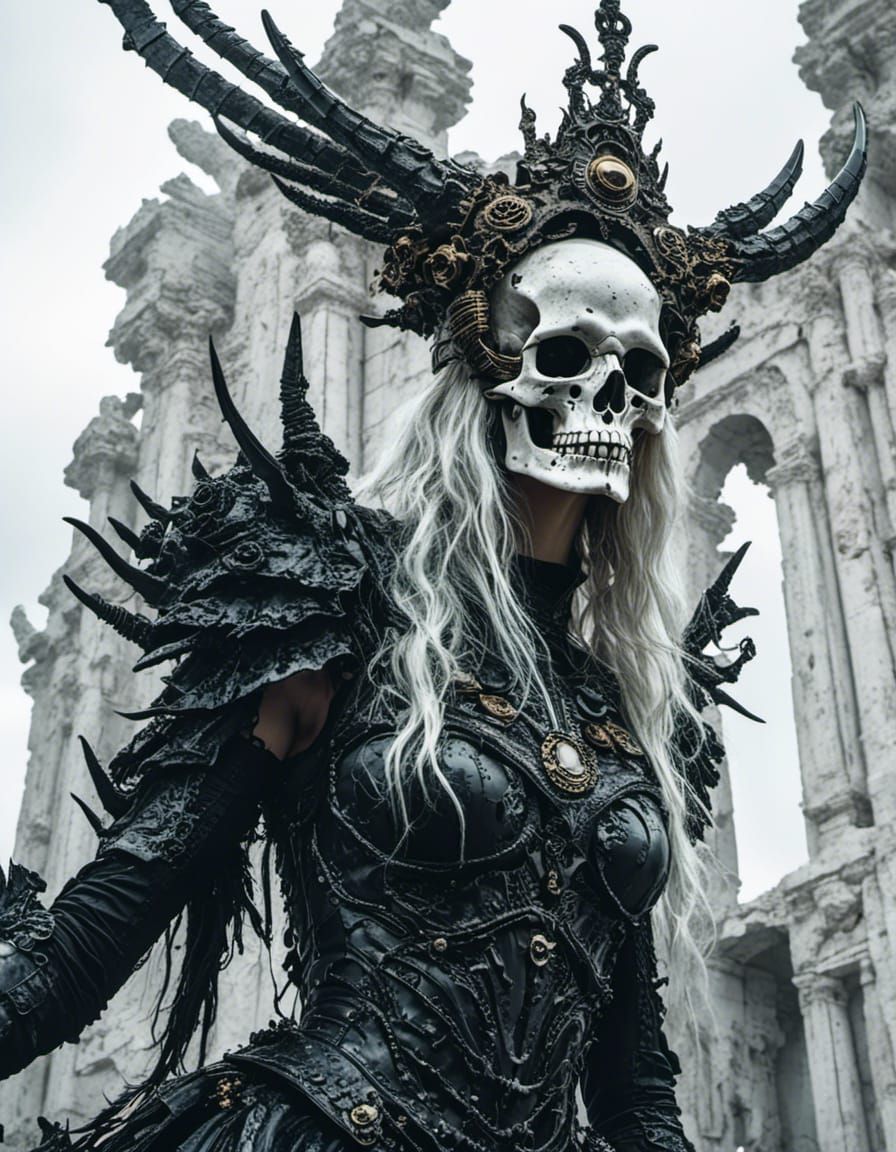 <lora:Vintage Goth:1.0> <lora:NeoGraphic Horror XL:1.0>  Dar...