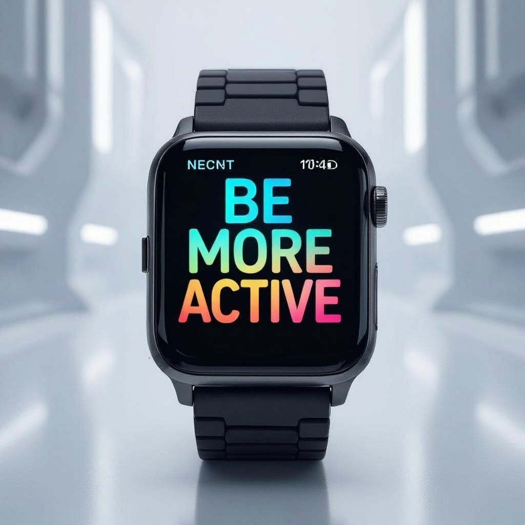Modern Smart Watch with Motivational Display