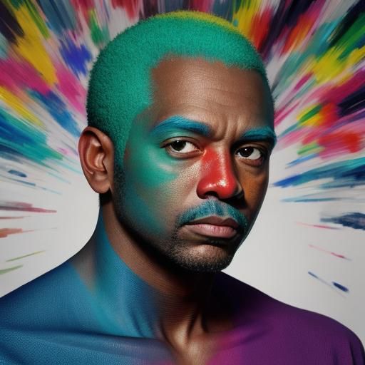 Colorful Man Portrait