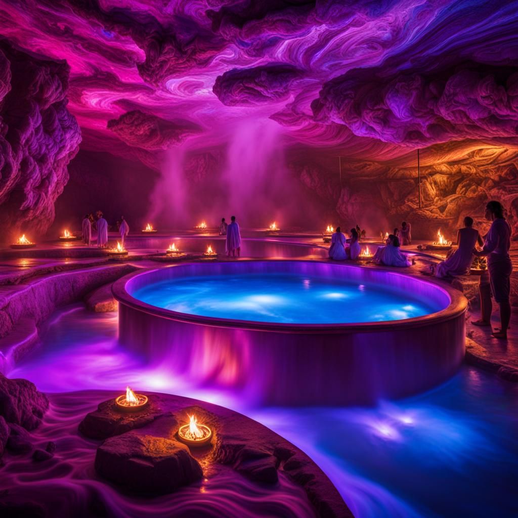 Luxury Hot Springs Relaxation: Detailed Photo