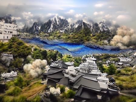 Detailed Matte Painting of Japan in HD