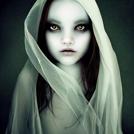 Ethereal Beauty: Portrait of a Ghost Girl