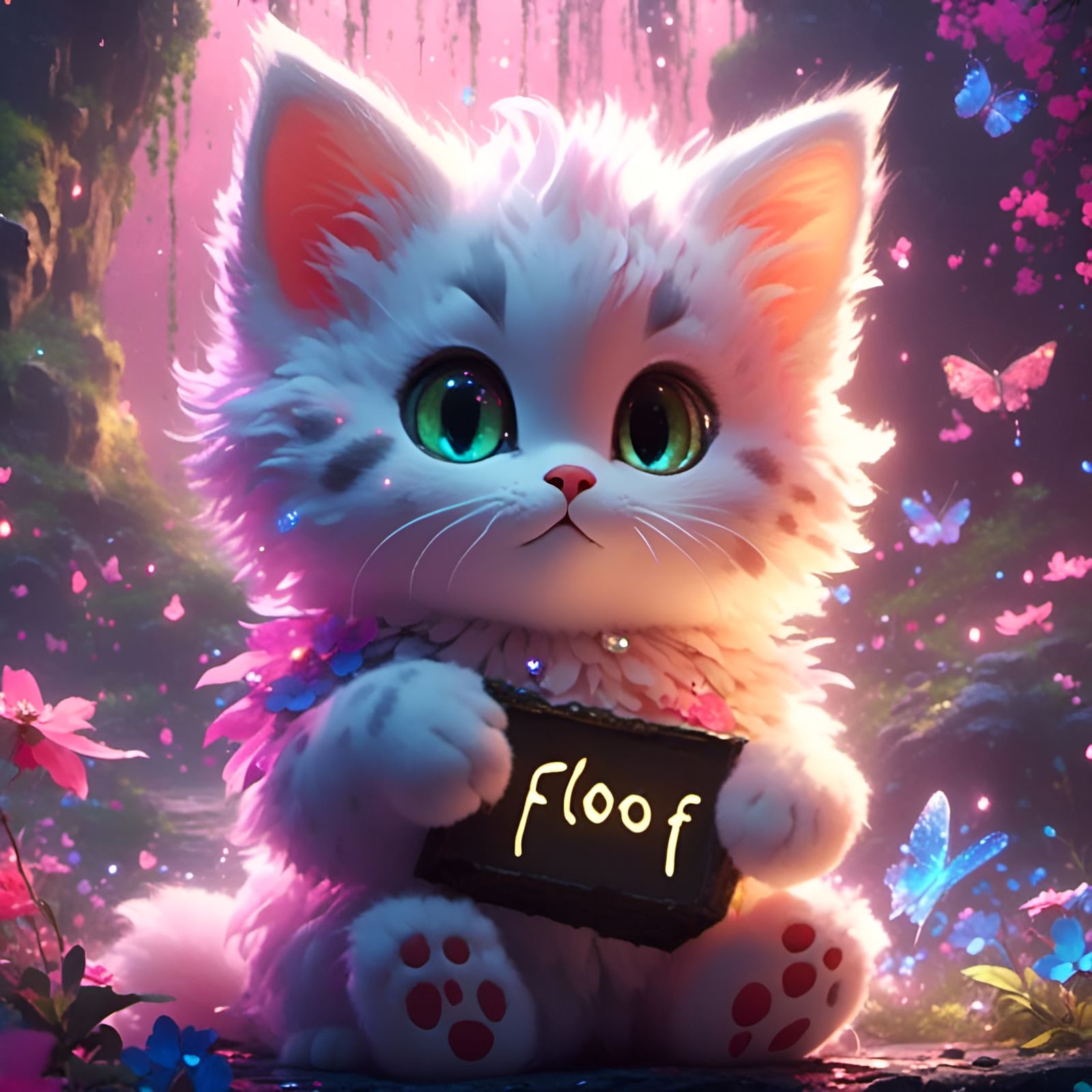 The Kitten And the "FLOOF"