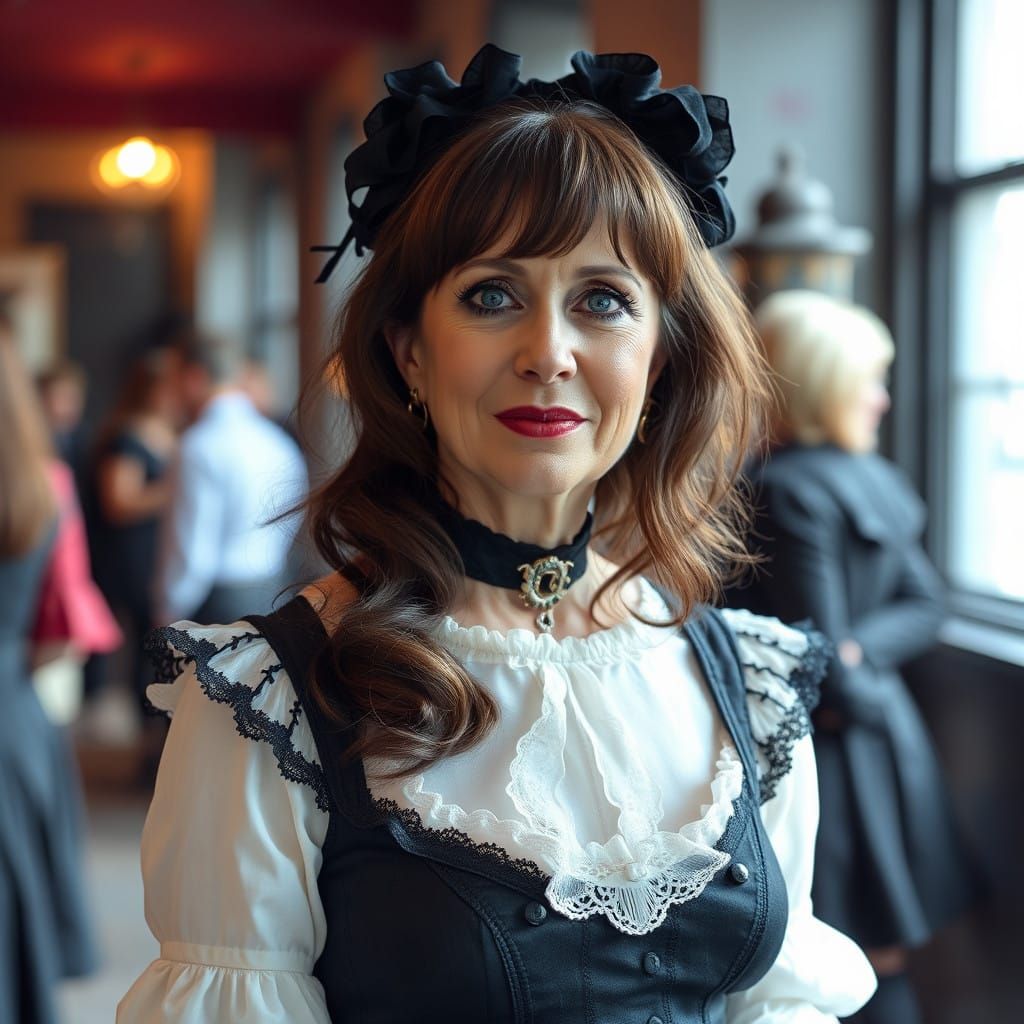 Elegant Brolita in Victorian-Inspired Gothic Attire