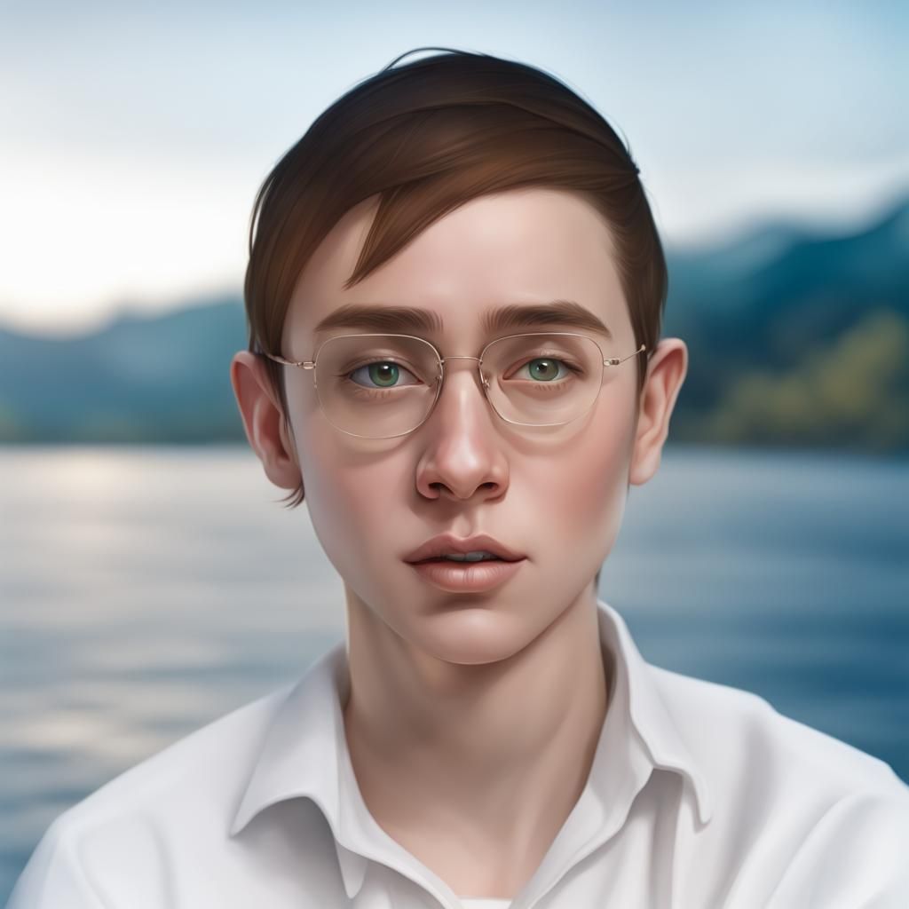 Hyperrealistic Cartoon Portrait in Splash Art Style
