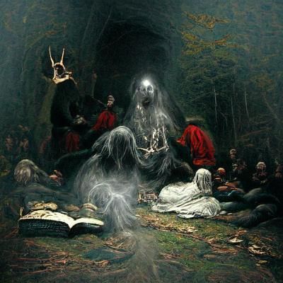 Dark Occult Ritual in the Woods