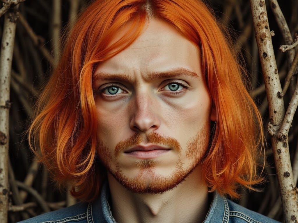 Mysterious Portrait in Moody Surrealism Style