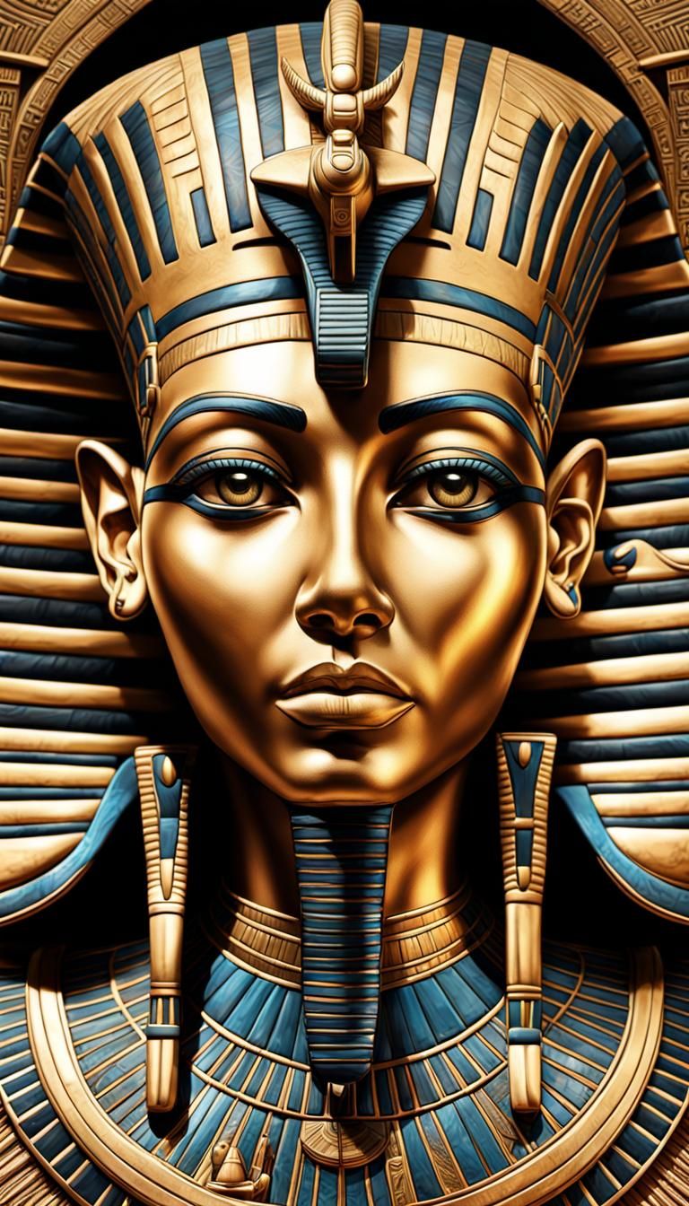 Abstract Egyptian Pharaohs in High Resolution Digital Art