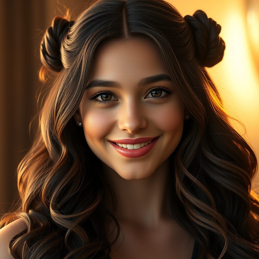 Stunning Hyper-Realistic Portrait of a Young Woman