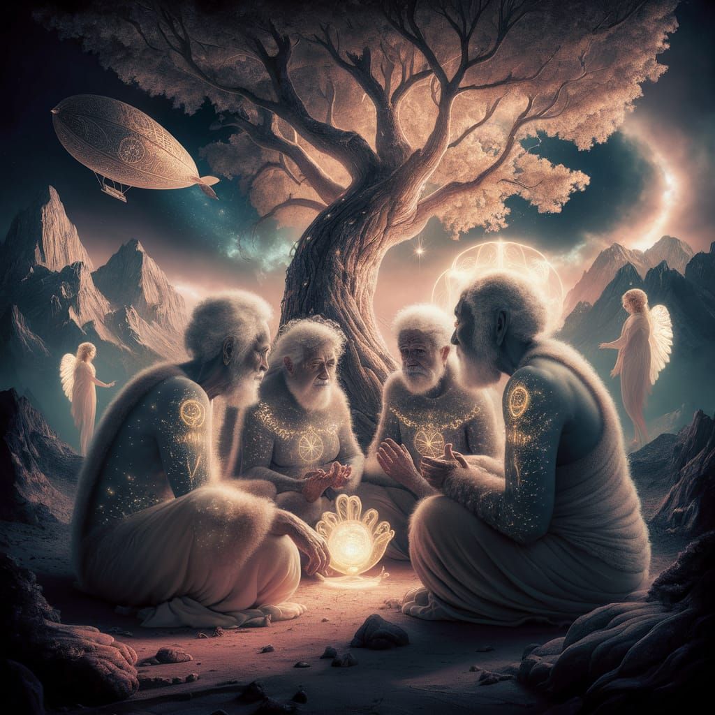 Sit with elders of a gentle race
This world has seldom seen
Talk of days for which they sit and wait
All will be reveale...