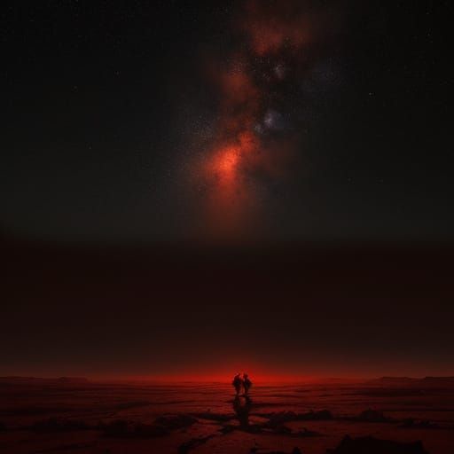 Astronaut on Desolate Alien Planet Concept Art