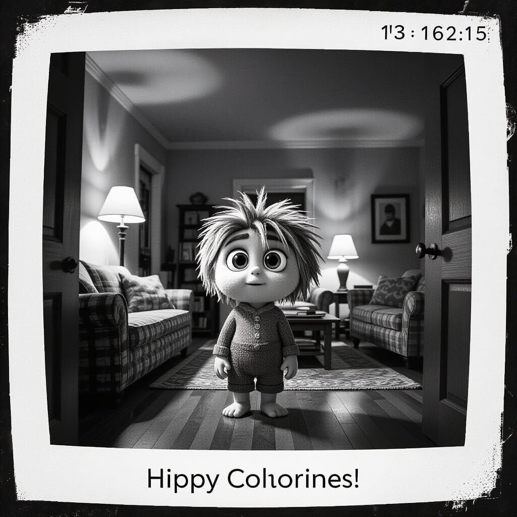 Cartoon Houseboy Spotted on Surveillance Camera