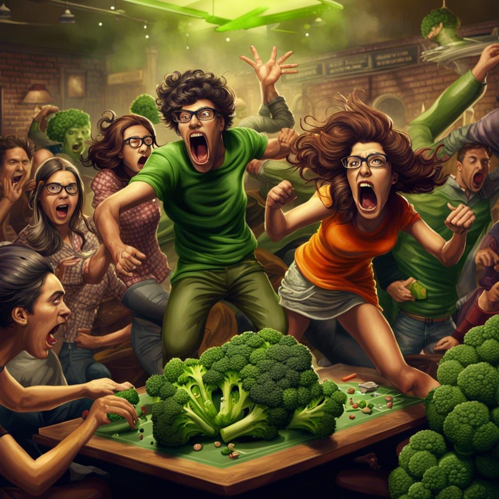 Hipsters in Broccoli Fight: Dazzling Action