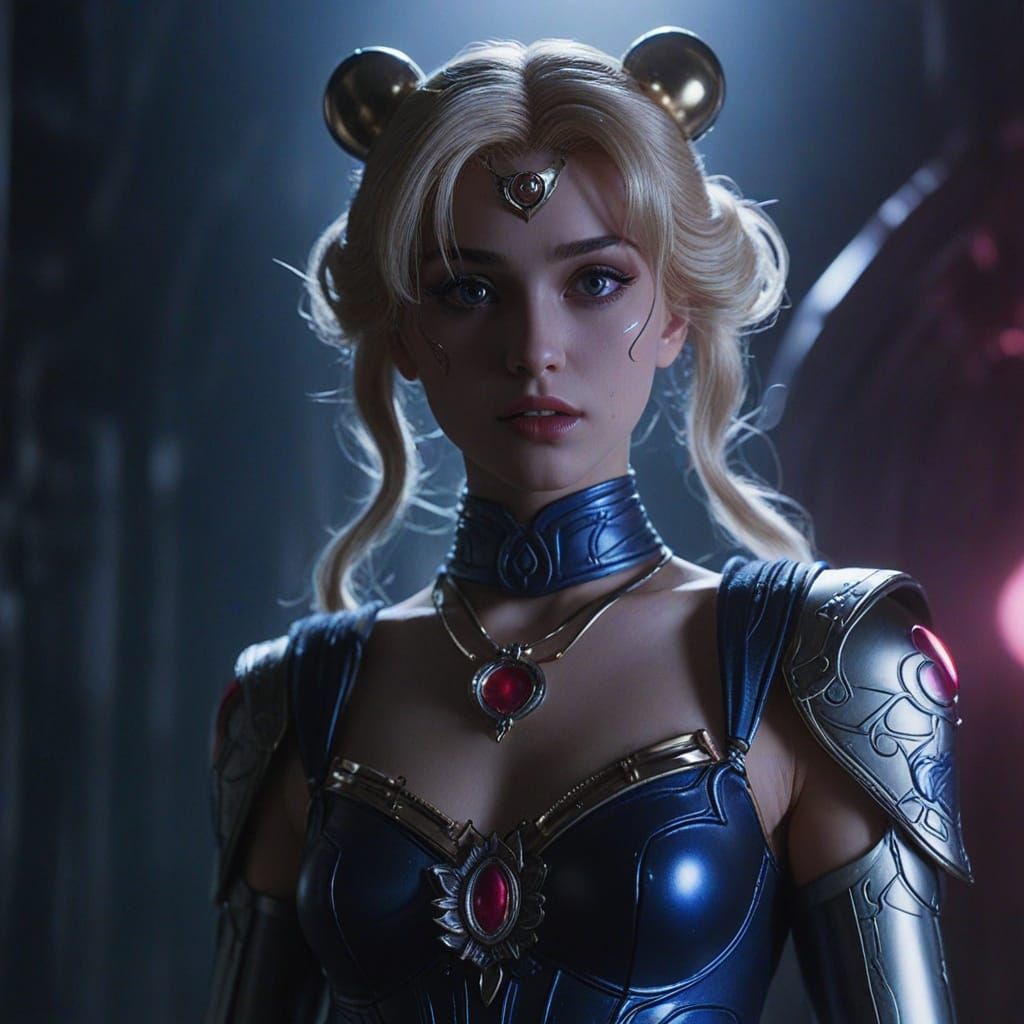 Dark Fantasy Sailor Moon Hero in Mystic Splendor