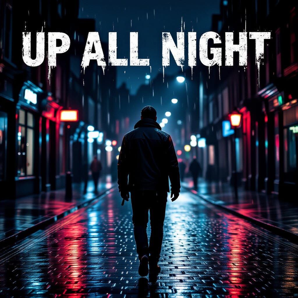 Rock Band Album Cover Moody UK City Night