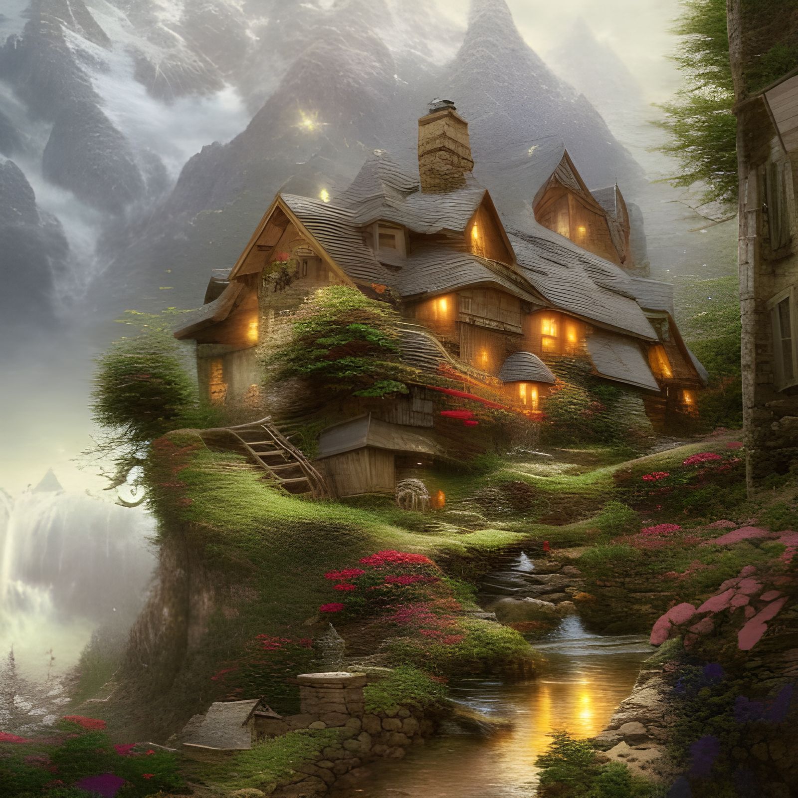 mountainside village