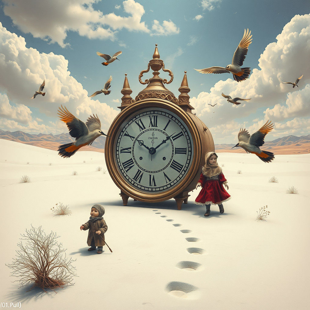 Steampunk Birth of Humanity in the Desert