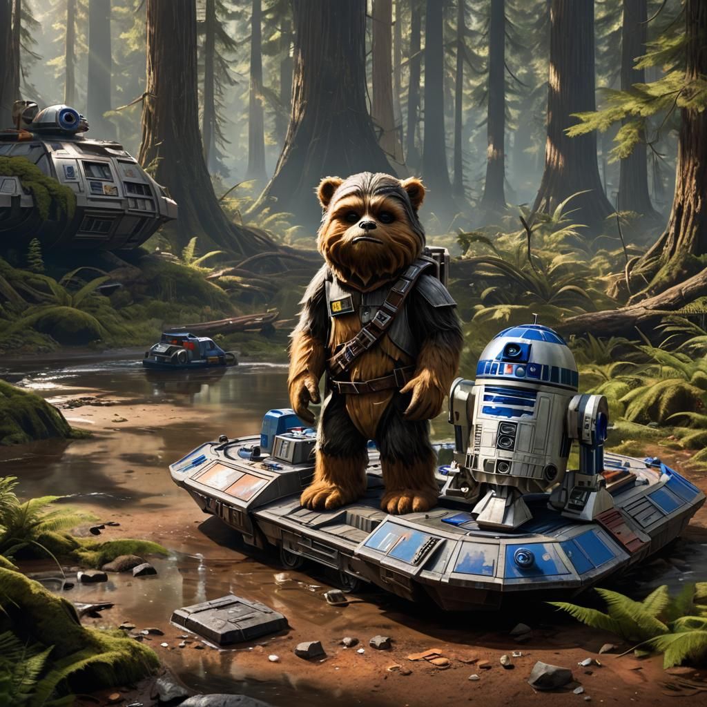Ewok and r2d2