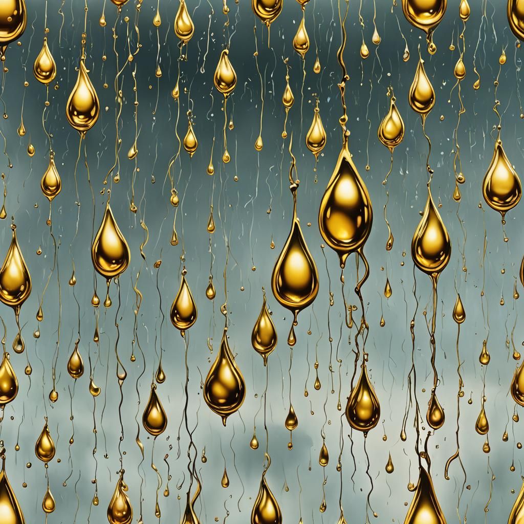 Surreal Incandescent Rain: A Dali-esque Dreamscape