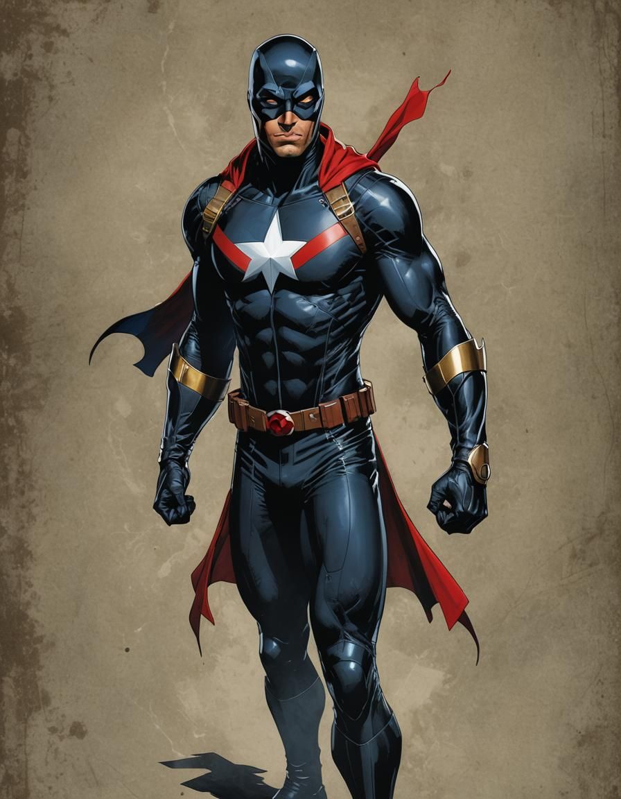 Black Sparrow: Comic Book Superhero Portrait