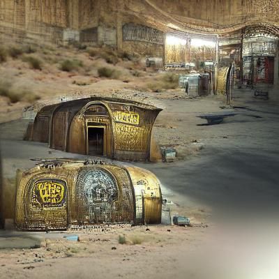 Fallout Vault Entrance in Coober Pedy: 3D Concept Art