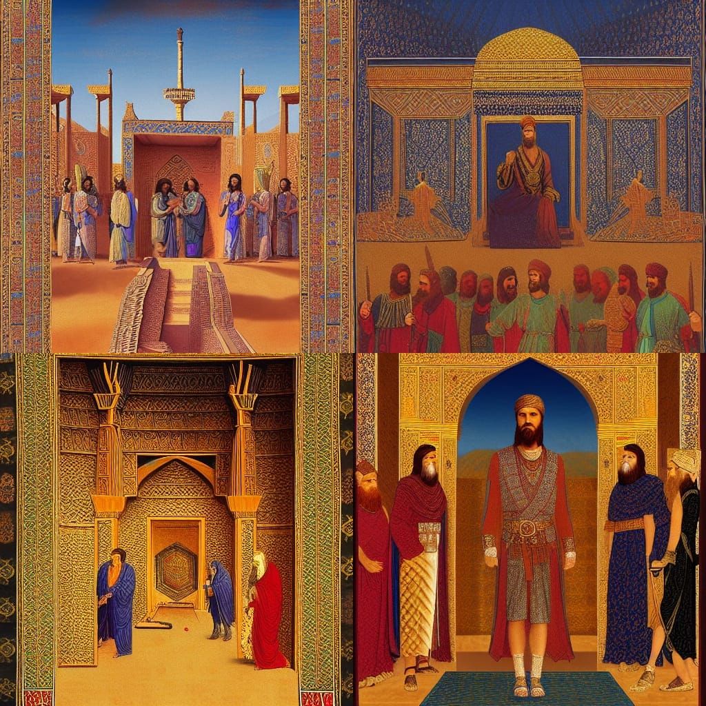 Cyrus the Great in Persian Paradise, Renaissance Style
