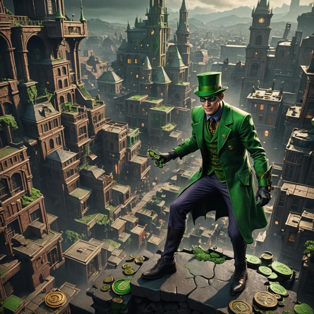 The Riddler: Detailed Matte Painting in Deep Color
